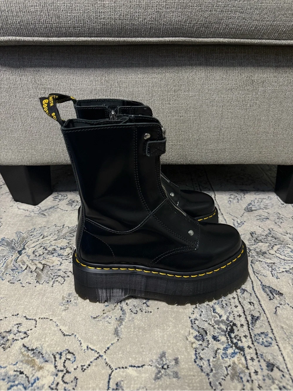 Dr Martens Jetta Hi Max Leather Platform Boots